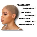 Lay's Beauty Premium Quality Invisible Wig Caps: HD Skin Sheer, Colorless Transparent for Lace Front Wigs
