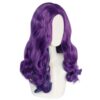 Long Natural Wavy Purple Wig - Ideal for Cosplay, Halloween, and Anime Parties!