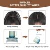 Upgrade Your Look with Halo Hair Extensions – 20 Inch Chestnut Brown with Blonde Highlights, Invisible Wire Hair Extensions for Quick, Natural Wavy Styles