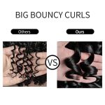 ELIM Natural Brown Short Kinky Curly Wig with Bangs - Heat Resistant Synthetic Wig for Charming Daily Wear and Special Occasions