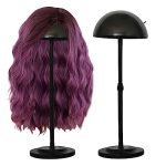 Adjustable Height Black Plastic Wig Stand - Your Stylish Solution for Wig Drying and Display