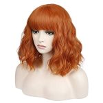 incohair 14 Inches Dark Orange Wig – Short, Curly, and Perfect for Every Occasion