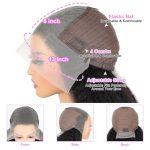 22 Inch Afro Curly Lace Front Wigs - 200% Density Brazilian Virgin Human Hair - Transparent Frontal Wigs for Women - Pre Plucked, Bleached Knots, and Glueless