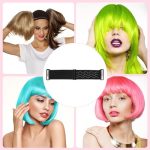 Rolybag Black Adjustable Elastic Wig Band with Nonslip Silicone Strips - Secure and Comfortable Wig Strap for Glueless Wigs - Wig Accessories for Making and Securing Wigs