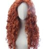 Embrace the Spirit of Merida with Long Copper Red Curly Wave Wig – Perfect for Cosplay and Channeling Your Brave Side