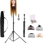 HYOUJIN Metal Adjustable Wig Stand – A Stable Solution for Maneuvering and Styling Wigs Effortlessly