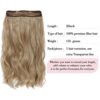 20-Inch Hair Extensions: Natural Wavy, Clip-in, Heat Resistant Fiber