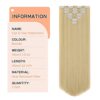 Blonde Hair Extensions - 22-inch Long Straight - 2 Sets, 7 PCS Clip-in Synthetic Professional Hair Extensions for a Full Head - Achieve Natural Beauty in Minutes