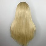 13x6 Long Parting Synthetic Lace Front Wig - Pre Plucked, Bleached Knots, and 613 Blonde Magic