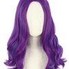 Long Curly Purple Wig - Perfect for Cosplay, Costume, and Halloween Parties