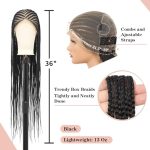 13x8 HD Lace Front Braided Wig - Realistic Fulani Braid Hairstyle with Baby Hair for a Wow Factor