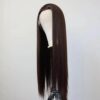 WXHWCX's Long Brown Synthetic Lace Front Wig – Experience Realistic Looking Long Straight Hair for Effortless Daily Beauty
