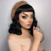 Vintage Rockabilly Short Black Wig - Authentic 1940s Style with Bettie Page Bangs for Cosplay & Daily Retro Glam