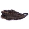 DIGUAN Bohemian Beauty: Wide Fishtail 2 Strands Synthetic Hair Braided Headband in Brunette Brown - Elevate Your Style