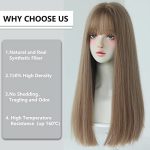 7JHH WIGS Light Brown Wig – Realistic Synthetic Beauty for Cosplay Parties and Everyday Charm