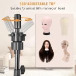 Hairdressing Skills with the Adjustable Wig Head Stand Tripod - Ideal for Training and Display