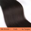 28" Drawstring Ponytail Extensions - Dark Brown Straight Synthetic Hairpiece for Effortless Volume and Length
