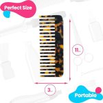 Vintage Tortoise Detangling Comb - Stylishly Gentle Care for All Hair Types by LifeSmart