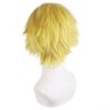 Transform Your Look with 12-Inch Male Cosplay Wig (Blonde) - 100% Kanekalon Fiber for Authentic Style