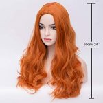 24-Inch Long Wavy Orange Cosplay Wig - Heat Resistant and Full of Vibrant Life