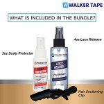 Wig Application with Walker Tape Scalp Protector Spray Bundle - Ultimate Skin Protection and Adhesive Boos