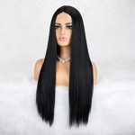 26 Inch Natural Black Lace Front Wig - Silky Smooth Everyday Elegance for Women