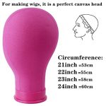 Wig Mastery with the 23 Inch Pink Canvas Wig Head: Professional Design and Versatile Stand