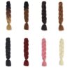 Dark Brown Jumbo Braiding Hair - Perfect Synthetic Extensions for Box Braids and Twists