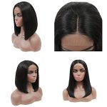 Short Bob Wig - 150% Density Brazilian Virgin Hair for a Natural Black Beauty
