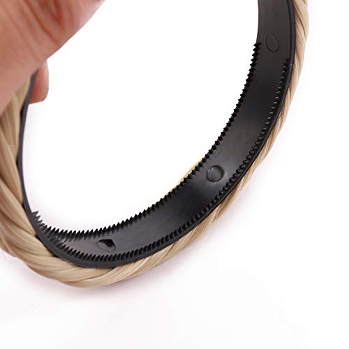 Hairro Fishtail Braided Headband – Synthetic Hairpiece with Teeth for Effortless Elegance