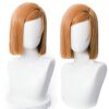 Amback's Orange Bob Cosplay Wig: Heat Resistant and Perfect for Halloween and Anime Costume Looks