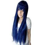 Hair Cap+32Inch/80cm Dark Blue Wig