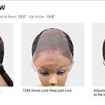 Lace Front Wig Cloud 9 What Lace Swiss Lace 13X6 Brielle (1B) - Pre-Plucked, Natural Density, Undetectable Hairline - Perfect for a Protective Style