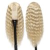 Honey Blonde Curly Wig – Natural Crimps, Deep Wave, and Comfortable Fit
