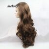 24" Long Wavy Synthetic Lace Front Wig with Natural Hairline in Stunning 6# Brown Color 🌟👩‍🦰