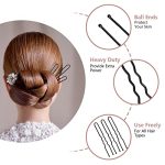 Hairstyle with Wenobby's 100 PCS U Shaped Hair Pins for Buns – Perfect for Secure Updos and Stylish Hairdos