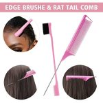 Create Flawless Styles with Our 9 PCS Wig Kit – Perfect for Lace Front Wigs, Featuring Elastic Bands, Hair Wax Stick, and More