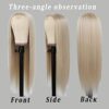 Aubree's 613 Blond Synthetic Wig - Exquisite Simulation Scalp Hairline for Ultimate Natural Beauty