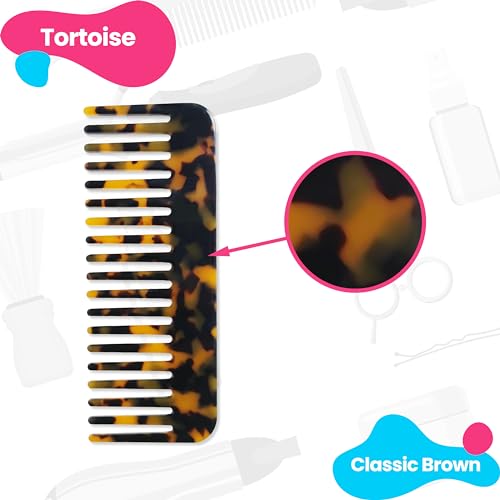 Vintage Tortoise Detangling Comb - Stylishly Gentle Care for All Hair Types by LifeSmart