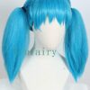 Linfairy Women's Blue Ponytails Wig - Perfect Halloween and Cosplay Accessory