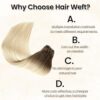 Transform Your Look with Ombre Sew in Weft Hair Extensions - Real Human Hair, Ash Brown to White Blonde, 24 Inch 120G Full Head Sew in Hair Bundles 🌈💇‍♀️