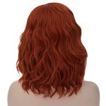 Ruina Ginger Wigs – A Vibrant Short Curly Wavy Bob Wig Perfect for Parties and Halloween