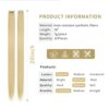 12 Pcs Colored Clip In Hair Extensions in Beige Blonde