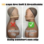 Lay's Beauty Premium Quality Invisible Wig Caps: HD Skin Sheer, Colorless Transparent for Lace Front Wigs