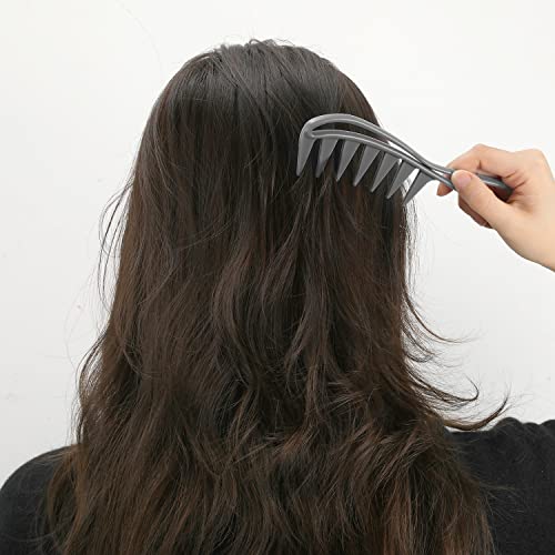 Hair's Potential with the 2 Pcs Large Texture Combs Set: Gentle Detangling for Every Hair Type