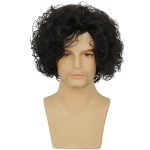 Curly Short Black Men's Wig - Ideal for Halloween, Cosplay, and Costume Parties