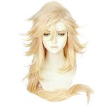 ANOGOL Wig Cap+Douma Wig Blonde Wig for Demon Slayer Cosplay, Perfect for Halloween and Anime Parties