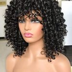 Curly Wigs for Black Women - Soft, Fluffy, and Shedding-Free with Bangs