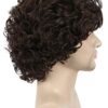 Anime Mastery Unleashed: Men's Short Curly Brown Wig for Halloween & Cosplay - Dive into Character with High-Quality Hair