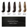 Cisyia 16-Inch Claw Clip Ponytail Extension - Natural Straight Synthetic Hairpiece for Effortless Elegance